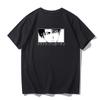 Japanese anime printed men's and women's shirt round neck loose short sleeve shirt Harajuku style Attack on Giant Y2k clothing