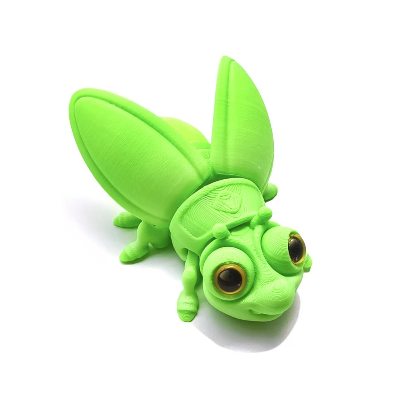 

3D Printed Light-Up Magnetic Insect Decompression Toy, Decorative Craft Ornament, Glow-in-the-dark Desktop Decoration
