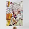 anime D-D Gray man-n Throw Thick Comfort Flannel Quilt, Multi-scene Use Indoor Outdoor Daily Nap