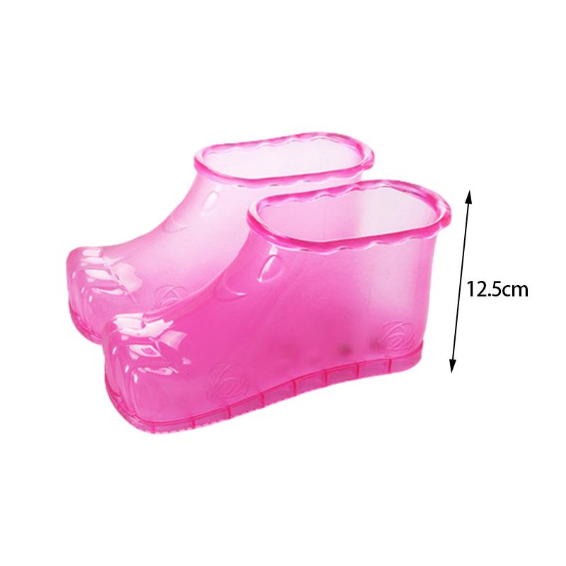 Women Wearable Foot Soaking Shoes Foot Soak Bath Therapy Massage Shoes PVC Foot Bath Basin Soaking Tub Relax SPA Durable