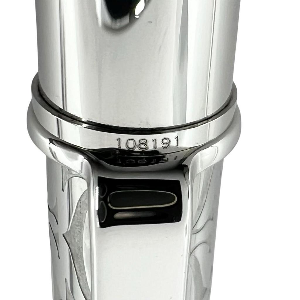 Excelente Caneta Esferográfica Cartier C de Cartier Tipo Twist Duplo C Prata Masculina Usada