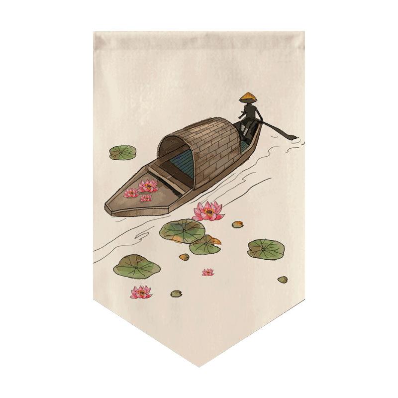 Chinese Decor Traditional Curtain Kitchen Short Curtain Noren Shop Japanese Style Curtain Small Window Restaurant Sushi Decor