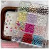12 Grid Mixed Colorful Mini Heart Nail Jewelry Nail Charms Nail Accessories Nail Art Nail Decoration Diy Nails Parts