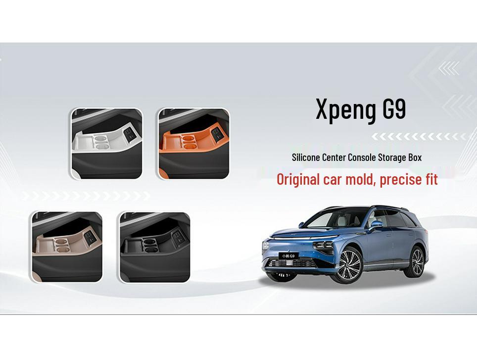Xiaopeng G9 Center Console Silicone Storage Box and Glasses Holder