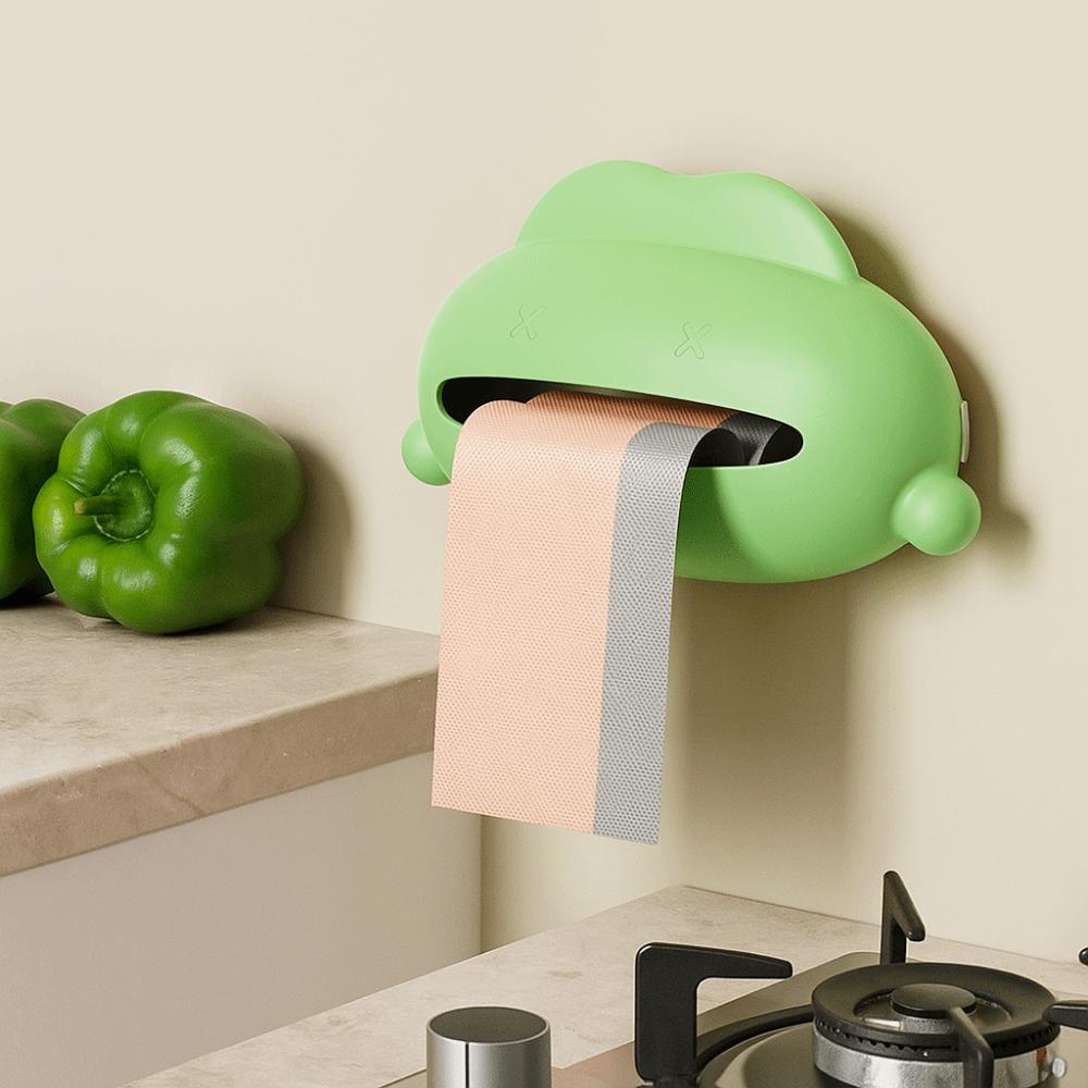Plastic Garbage Bag Storage Box Wall Mounted Storage Holder Cleaning Bag Sorting Box  Household
