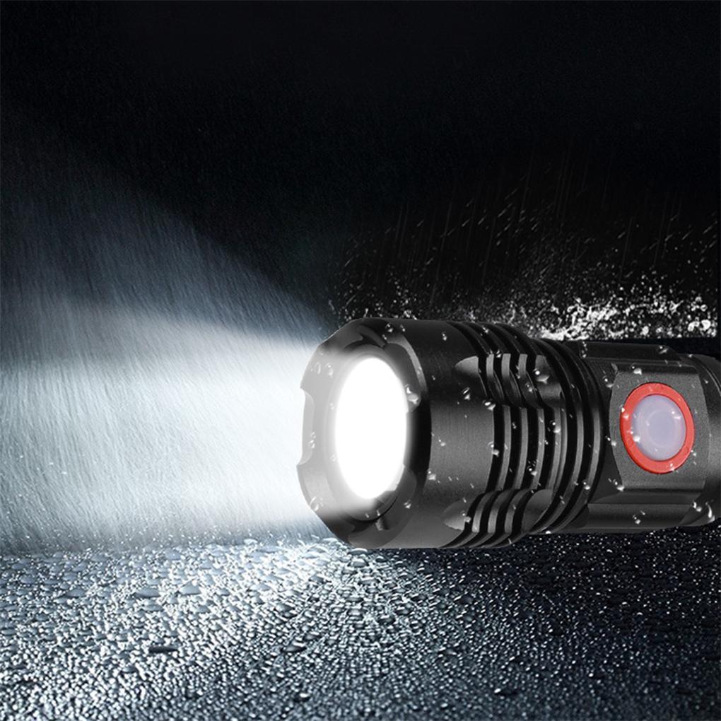Small Flashlight Super Bright Portable Torch Rechargeable Multipurpose Light Hand Lamp Lighting Outdoor Household