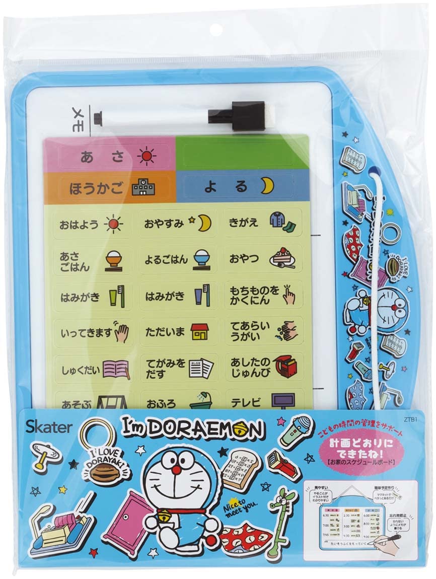 Магнитная доска-расписание для скейтера, Дораэмон, Sanrio, Белая доска, Доска, Наклейки, ZTB1-A