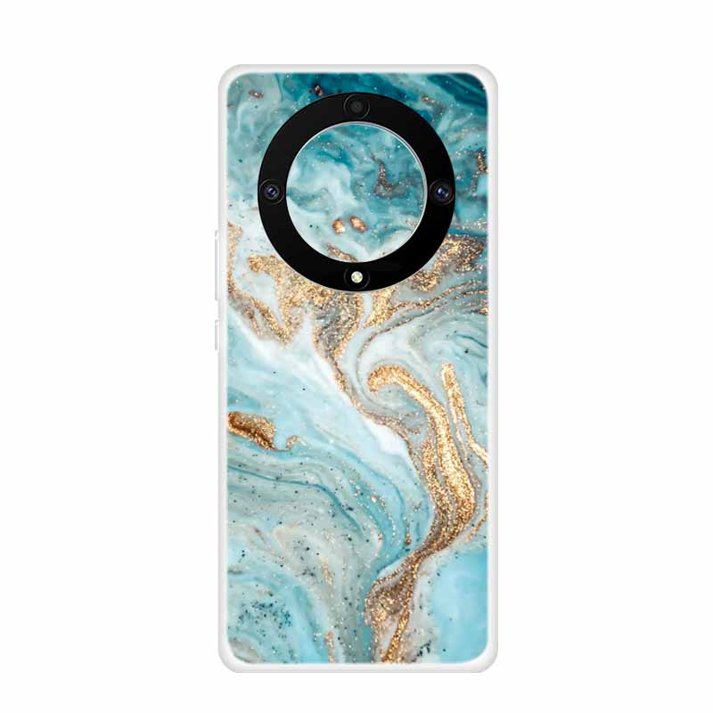 

For Honor Magic 5 Lite 5G Cases 6.67 Marble Clear Soft TPU Silicone Back Covers for Huawei Honor Magic5 Lite Transparent Coque Magic5 Lite 5G