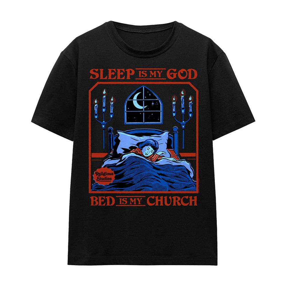 Steven Rhodes Womens/Ladies Sleep Is My God T-Shirt