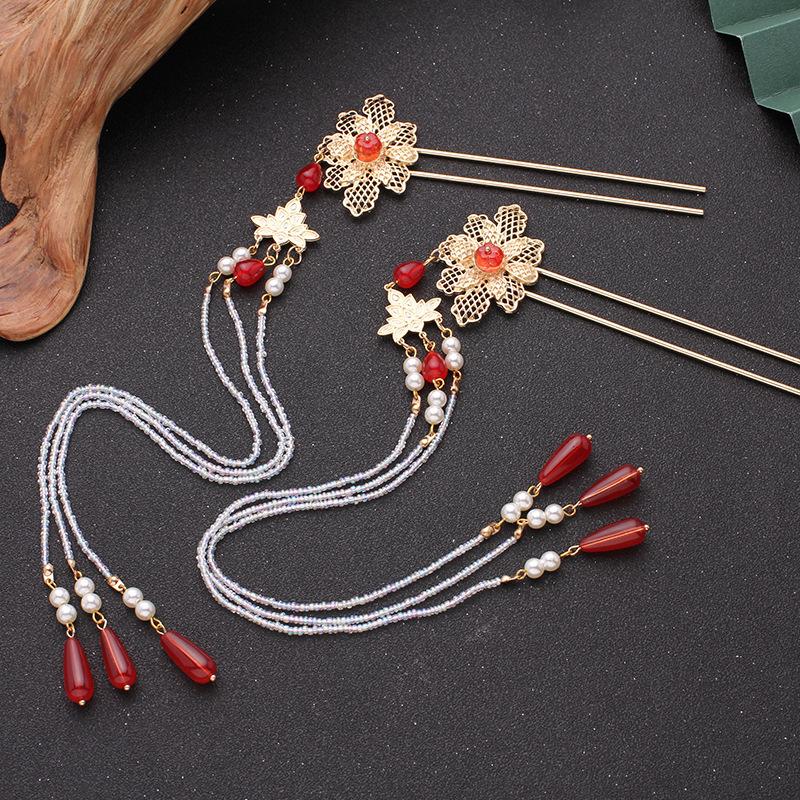 10pcs DIY Hair Sticks 110x2mm Raw Brass Gold Color U shape Hair Pins Blank Base Setting for Women Hair Jewelry Making