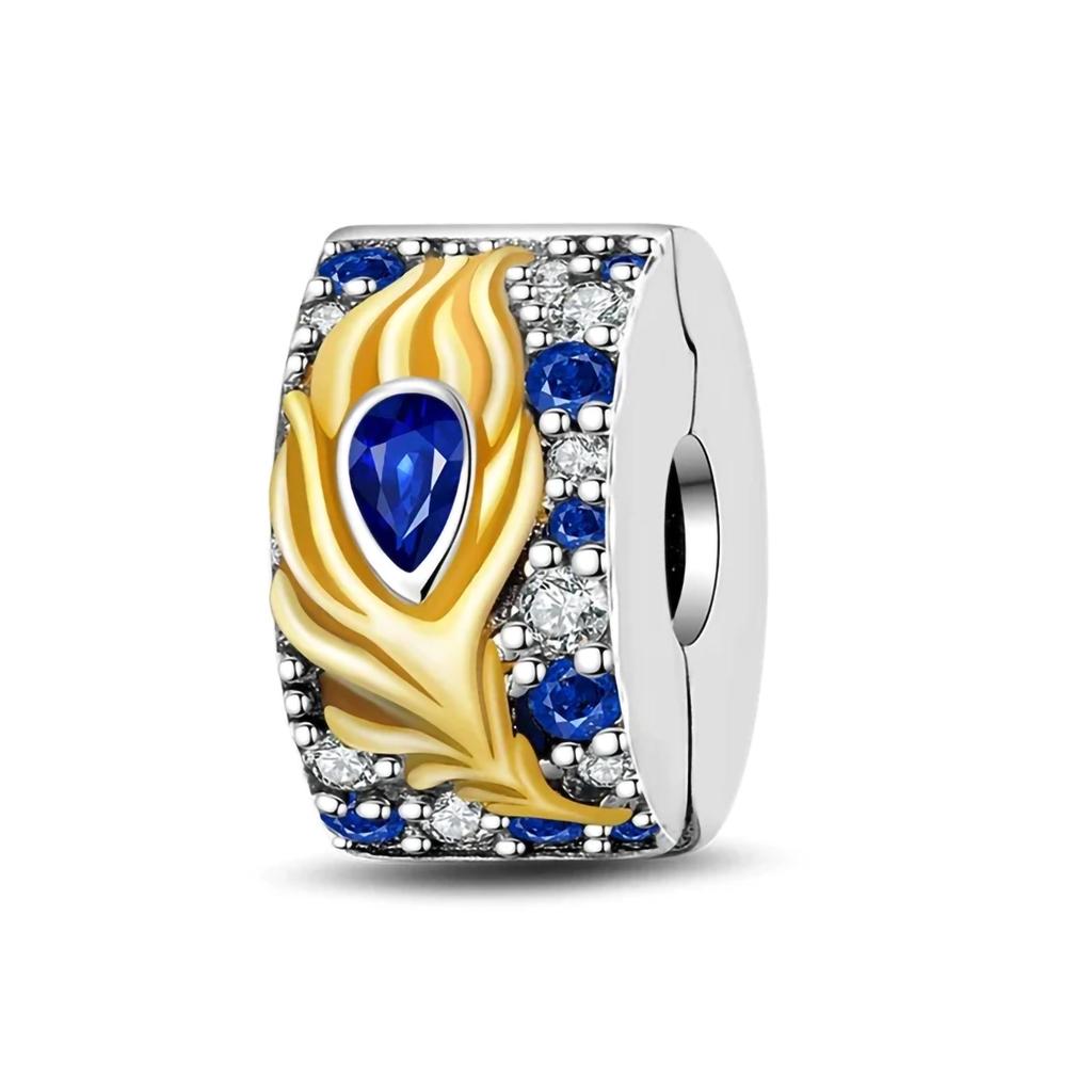 Copper Owl Flamingo Woodpecker Feather Charms Fitoriginalbracelet Charm Bead Necklace Diy Female Jewelry