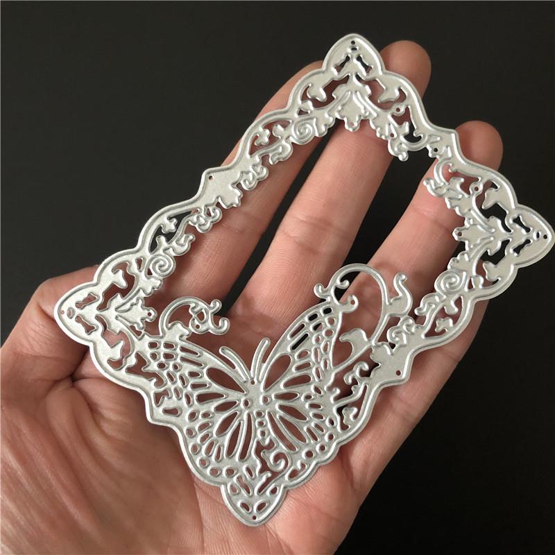 Butterfly Frame Metal Cutting Dies for DIY Scrapbooking Album Paper Cards Decorative Crafts