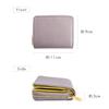 Wallet Goat Leather Saffiano Leather Bifold Genuine Leather Bicolor x [Uneven] Women's Anti-skimming (Black Beige)