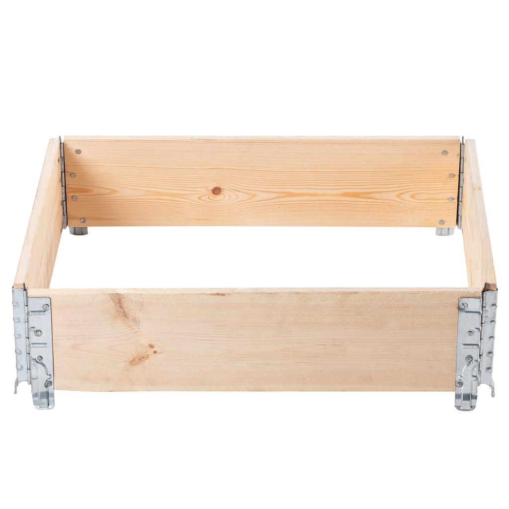 KADAX Wooden Pallet Extension 60x80cm Pallet Container Bed Pack of 3