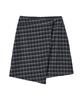 Biteoseljeu Jane Check Wrap Skirt - Black