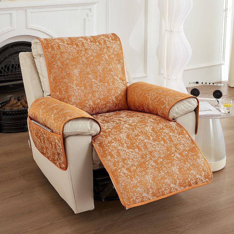 

Чехол на подушку для дивана из шенилла, нескользящий чехол для дивана, кресло, современный защитный чехол для мебели с рисунком снежинки 60*225cm cushion оранжевый