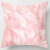 Modern Pink Pillow Case Polyester Peachskin Soft Cushion Cover Car Sofa Bedroom Living Room Fashion Home Decorative Pillowcase