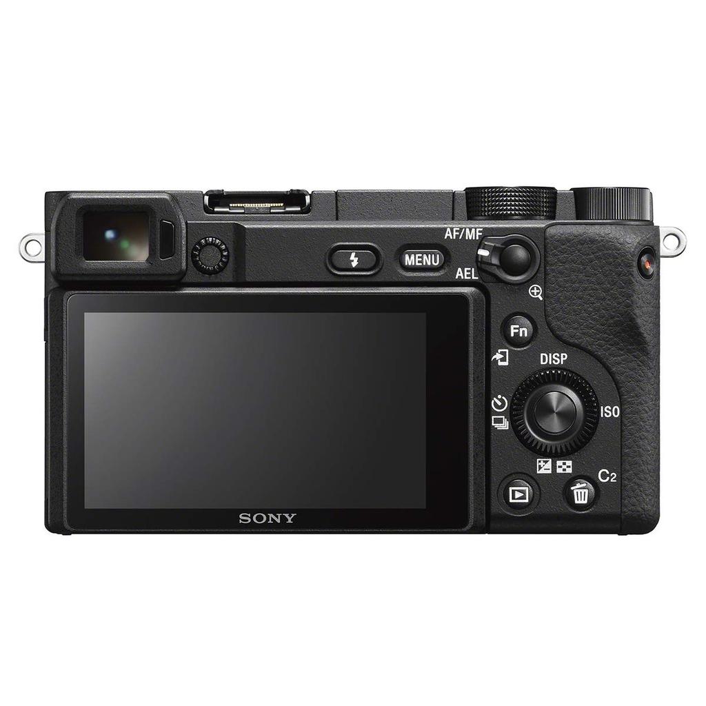 SONY Mirrorless Camera with Power Zoom Lens Kit SELP16502 Black BQ Interchangeable Lens 6400K Black 6400 (Includes Lens) ILCE-6400K APS-C
