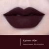 Black Matte Dark-Toned Lipstick in a Deep Shade, Vintage Vampire Style, Long-Lasting and Waterproof