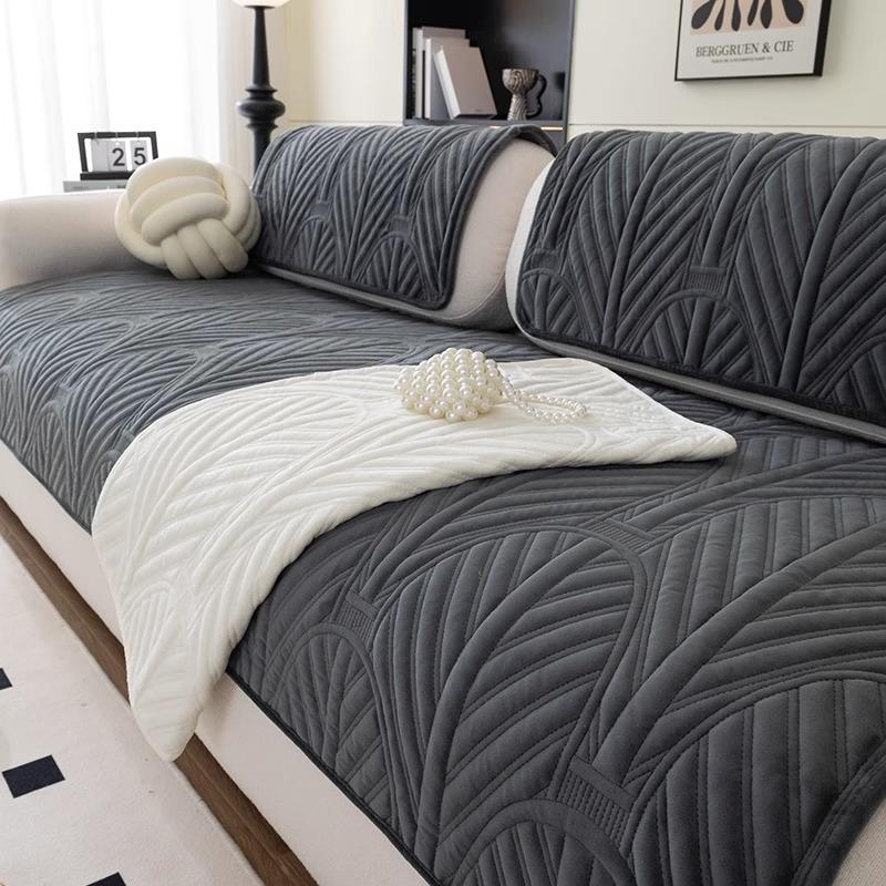 

Новая Зимняя Короткая Плюшевая Подушка для Дивана Универсальная для Всех Сезонов, Кожаная Нескользящая Подушка для Сиденья Специальная Накидка Чехол Полотенце 70*70cm