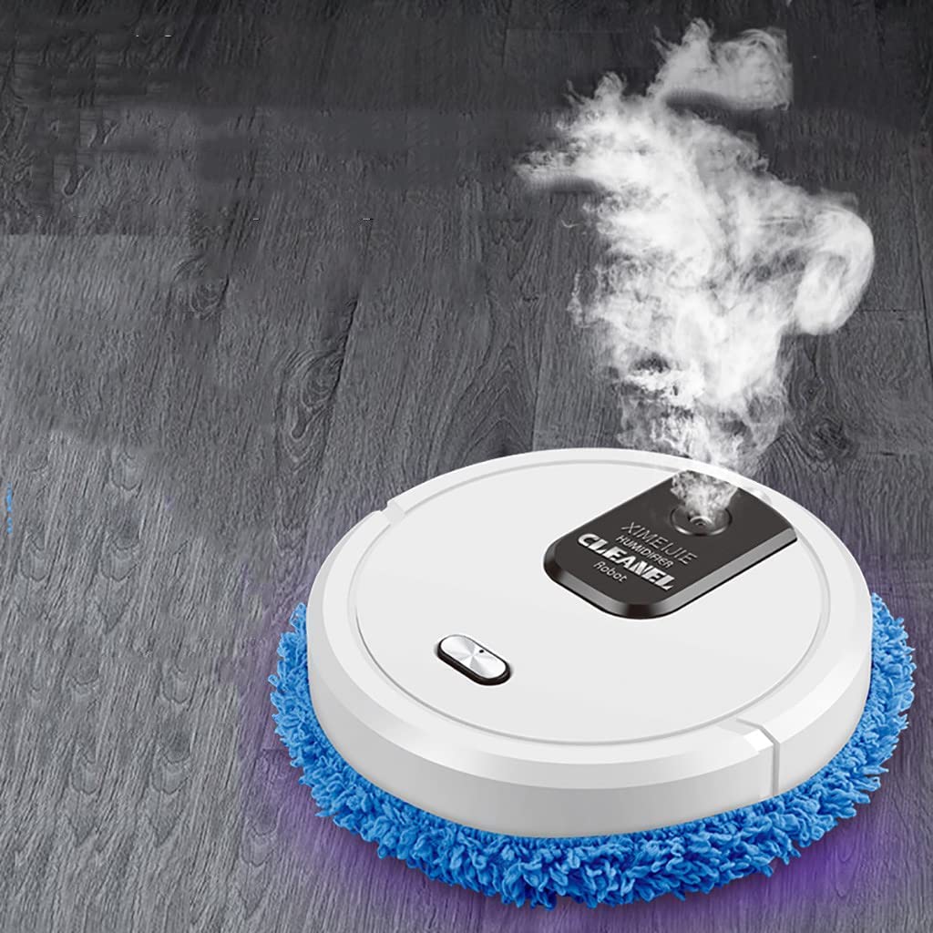 

K-555 Robot Vacuum Cleaner 2 in 1 Smart Sweep and Mop with Strong Suction for Pet Hair and Hard Floors White