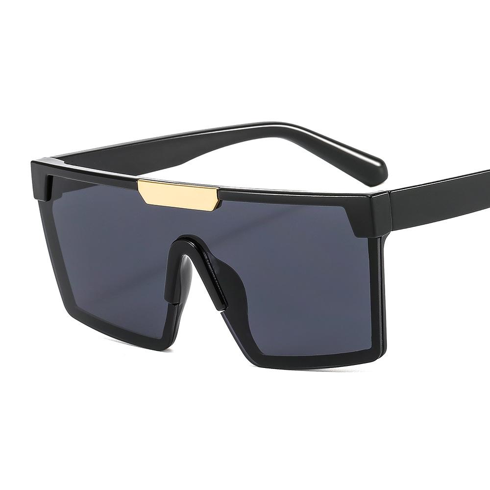 Lmamba 3403 New Oversized Frame Integrated Sunglasses for Men Women Personality Fashion Retro Trend Large square Frame Shade