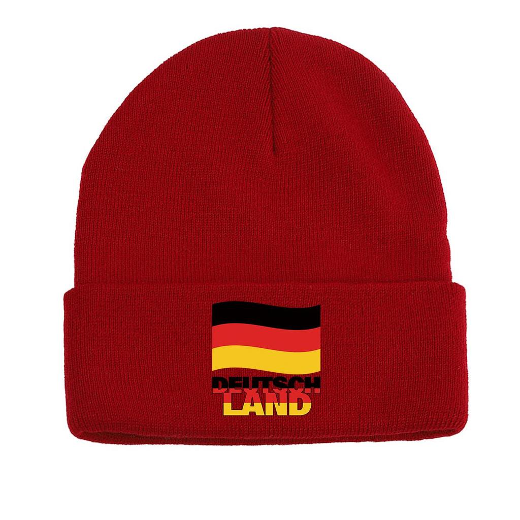 Flag of Norway Print Knit Hat Beanie, Patriotic Woman Cap Candy Color Lightweight Simple Pompom Beanies Knitted Hat Beanie