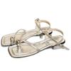 Barlow fantasy! Stylish square head metal buckle cover toe thick heel sandals women's 2025 summer new Korean version flat sandals