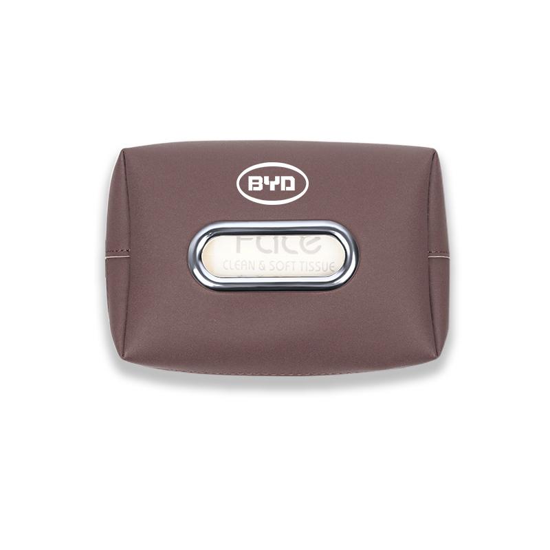 Car Seat Back Tissue Box Auto Leather Tissue Holder For BYD Qin Tang U8 F3 E6 Atto3 Yuan Plus Song Max F0 G3 I3 Ea1 Dmi 2din S7