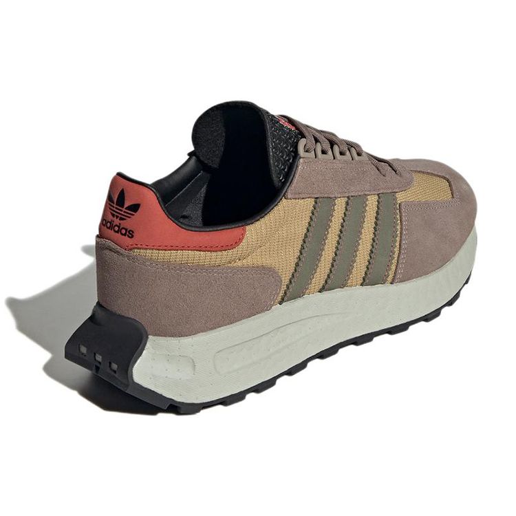 Adidas Originals Retropy E5 Fabric Slip-Resistant Durable Low-Top Sports Casual Shoes Unisex Sneakers Brown GX2169
