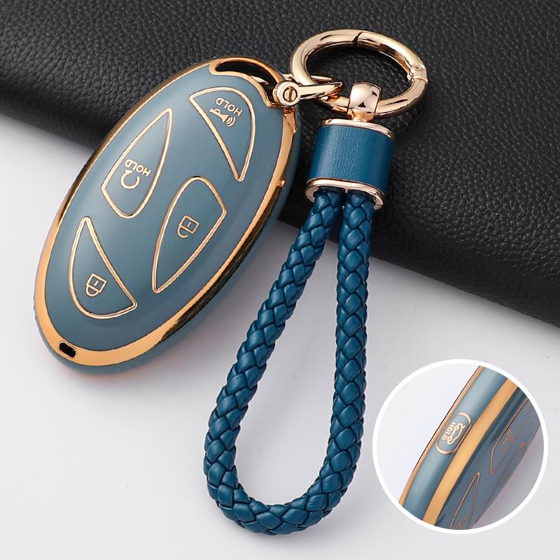 New Fashion TPU Car Key Case Cover Shell Fob For Hyundai Kona Ev Grandeur GN7 IONIQ 6 Protector Keyless Keychain Accessories