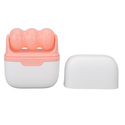 Gesichts-Eisroller Müdigkeitslinderung Faltenvorbeugung Porenverkleinerung Augenmassage Doppelkopf Rosa Gesicht