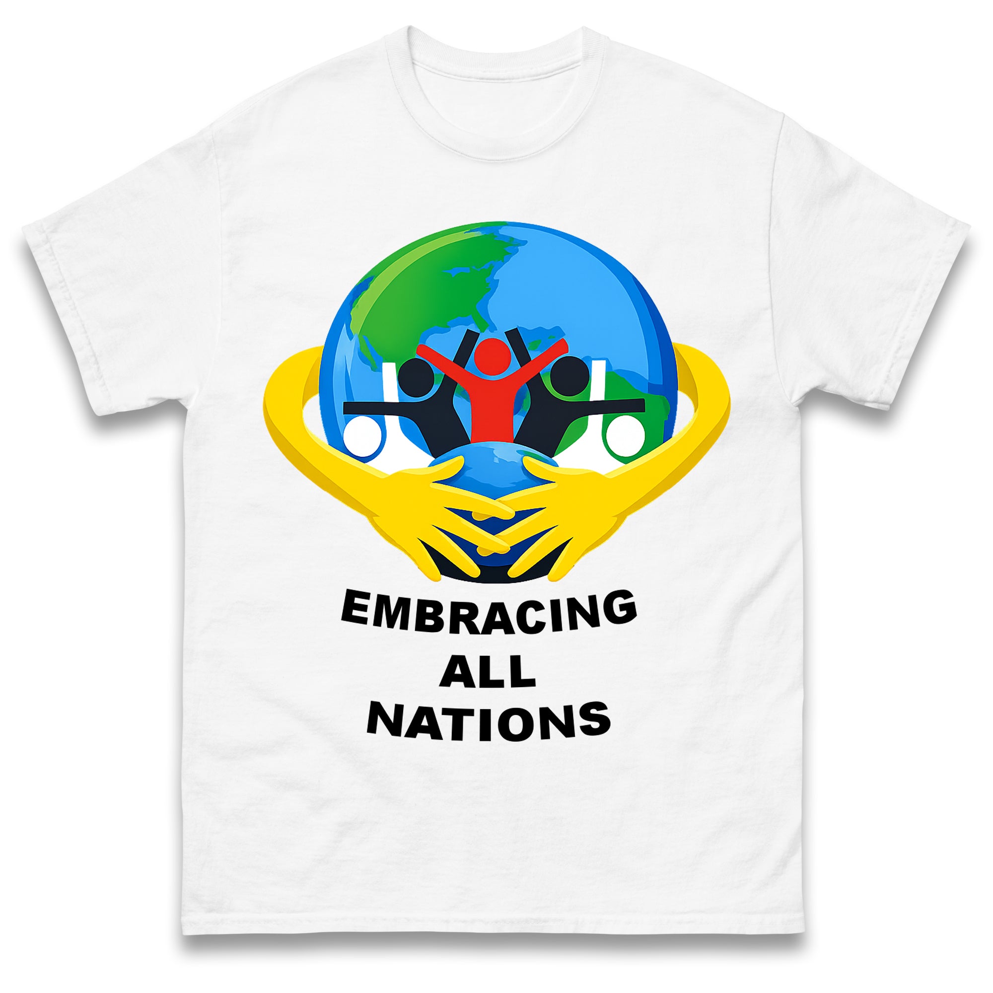 

Embracing All Nations T Shirt Tshirt Mens Womens Unisex Tops Tees XL