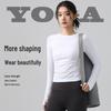 Women's Quick-Dry Long Sleeve Yoga Top for Outdoor Cycling and Running in Autumn/Winter
