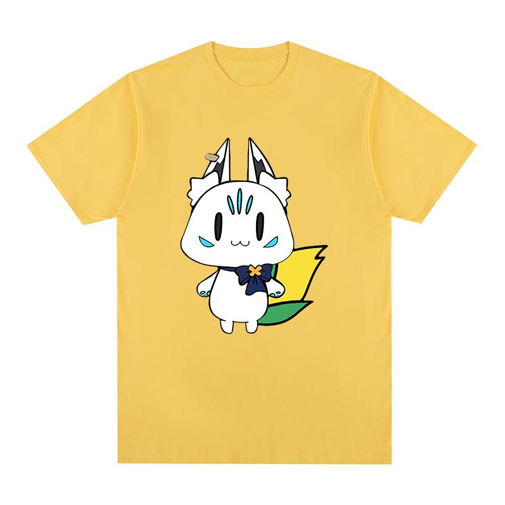 Hololive English VTuber Shirakami Tričko Fubuki Sukonbu Unisex / Dámská trička Kawaii Unisex Estetická kreslená grafika Bavlněná trička