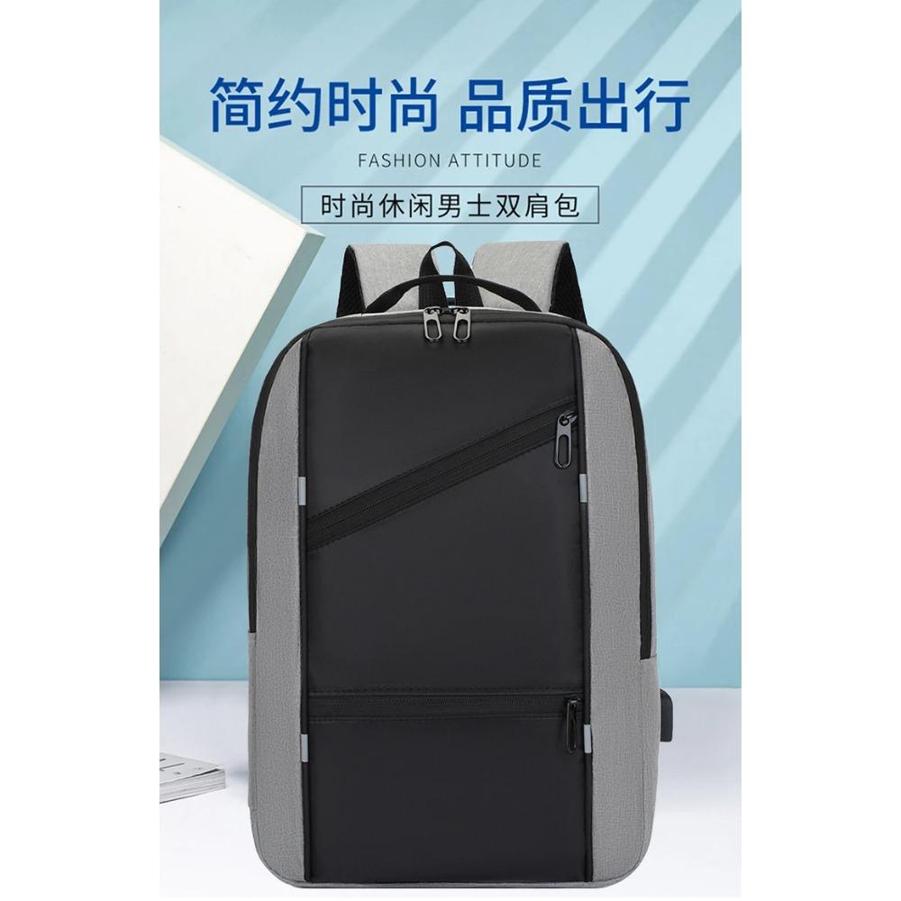 New Men's Double-shoulder Backpack. Business Commuting Laptop Bag. Large Capacity. Simple and Casual Backpack for Men. Wholesale