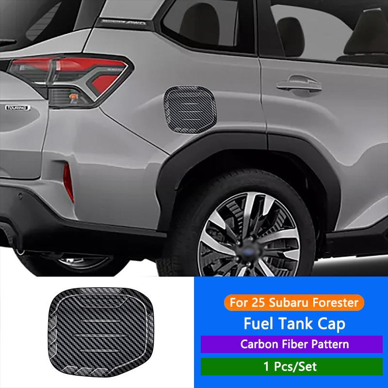 QHCP Car Fuel Tank Cover Protection ABS Gas Tank Cap Petrol Cover Anti-scratch Fit For Subaru Forester 2025 Exterior Accessories