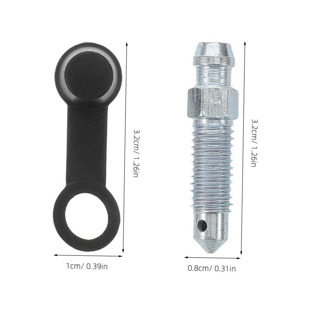 DEARMAMY High Efficiency Brake Caliper Exhaust Valve Screw with Cover Electric