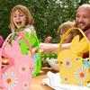 Candy Tote Bag Soft Felt Storage Basket Easter Gift Bag 3D Bunny Bag For Gifting Egg Hunt Easter Party