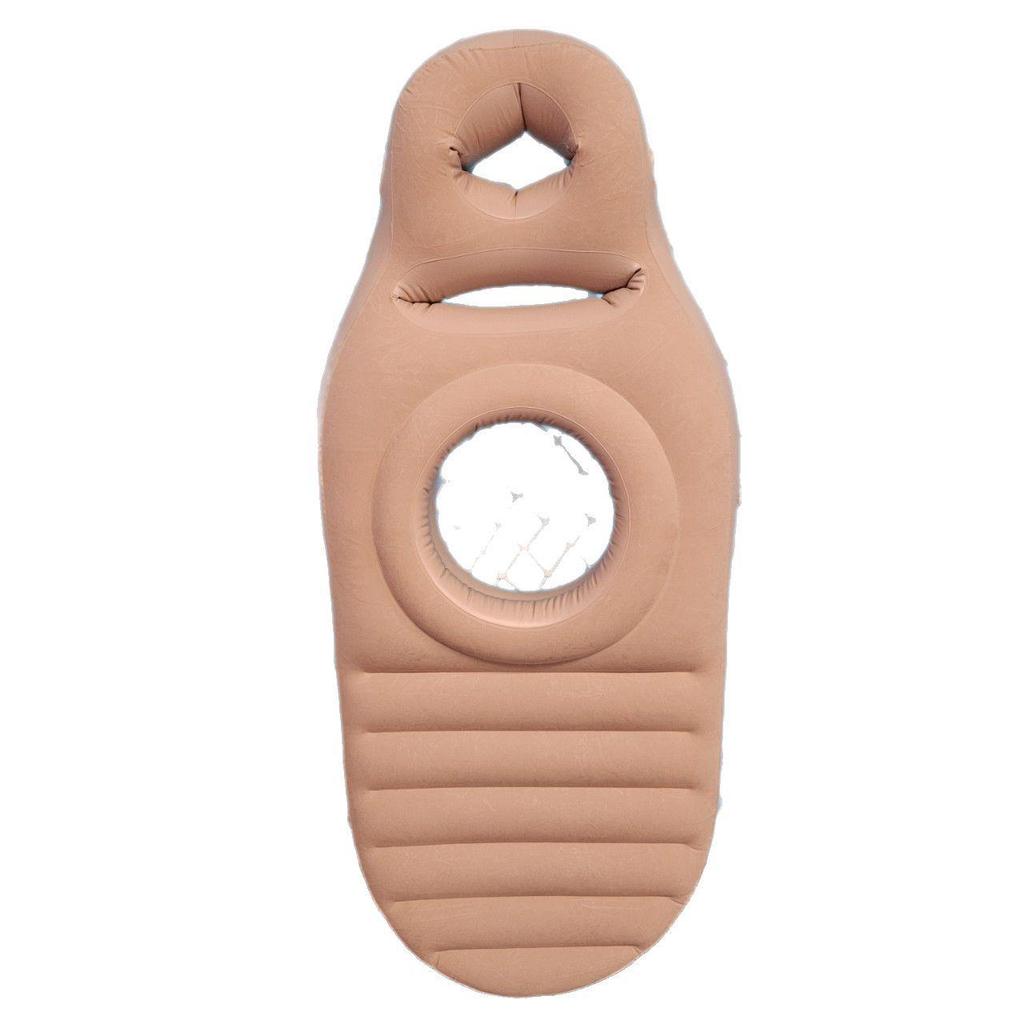 Inflatable Pregnancy Sleep Pad - Flocking Surface Prone Pillow