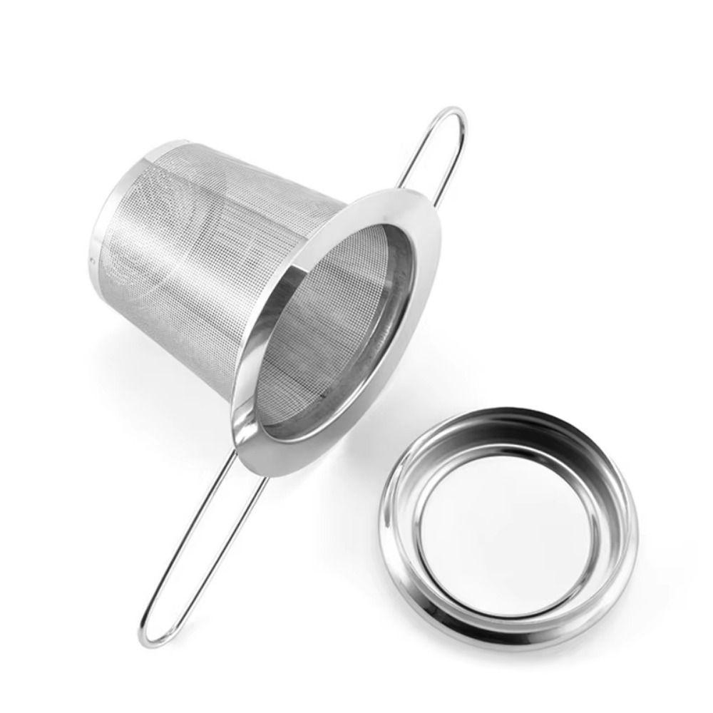 with Lid Hanging Tea Infuser Reusable Spice Filter Useful Stainless Steel Tea Strainer  Kitchen