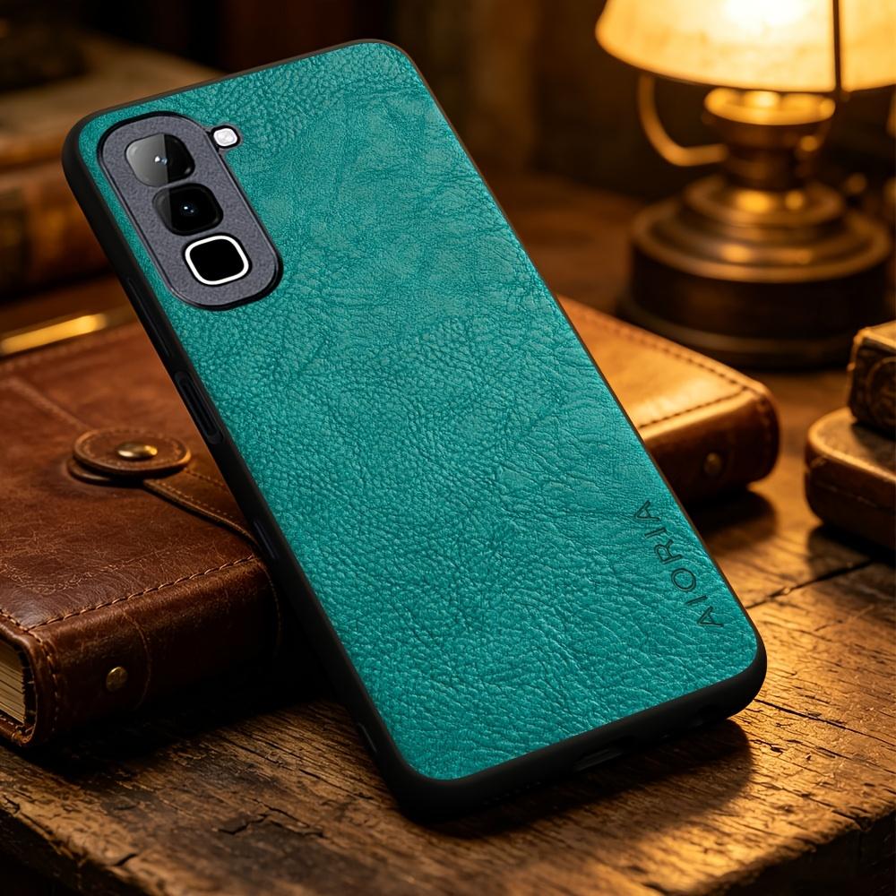 Phone Case - Solid Color Faux Leather Phone Case for Infinix Hot 70 60 50 Pro 60I Note 60 50 Pro 50X, Smart Precise Camera Hole Placement