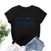 Penguin Cotton T-Shirt Short Sleeve Round Neck Women 2d Print Tops