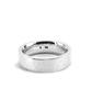 Lionheart Ring LH for Gift Hammered Flat Silver Size 19 Ring, 925,