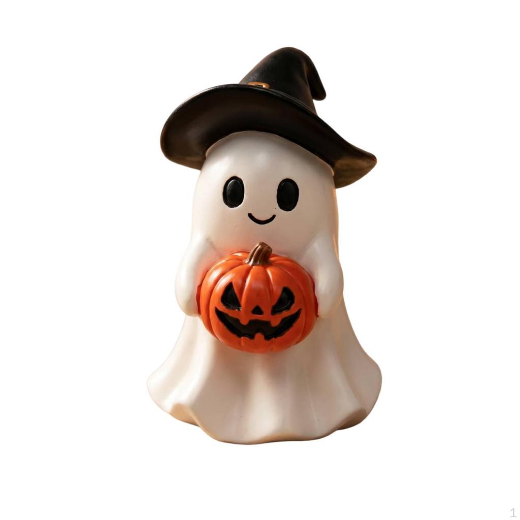 Specter Figurine Halloween Decoration Cute for Office, Party Witch Ghostno Light