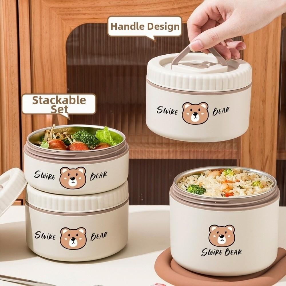 Large Capacity Insulated Lunch Box 304 Stainless Steel Sealed Lunch Box  Meal Prep