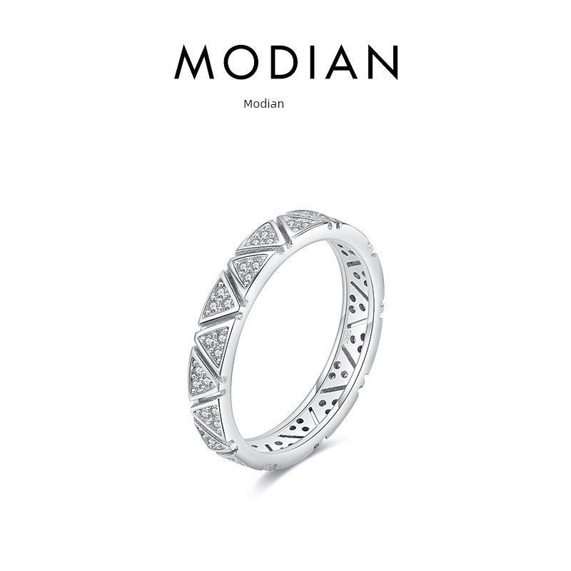 

INS Sterling Silver Cut Out Starry Sky Super Flash Twin Ring 49mm (Us Size 5) No. 14