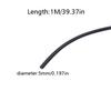 Black Rubber Strip Gaskets Round Sealing Strip Wear-Resistant Bar For Cabinet Door Seal Grease Separator 3/5/6/8/10/12/15/18mm