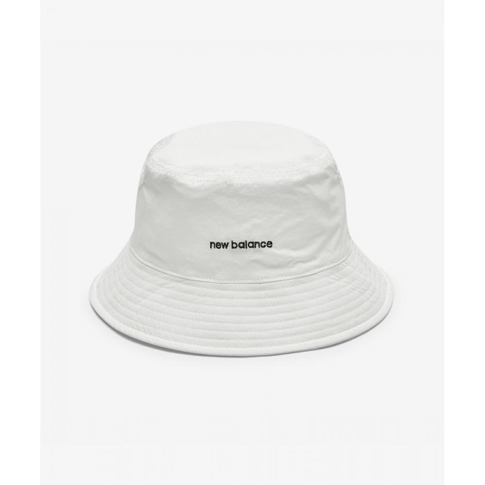 ハット +New Balance+ NBGDFS1112 Reversible Cotton Bucket Hat WHITE New Balance Nbgdfs1112 Reversible Cotton Bucket Hat White