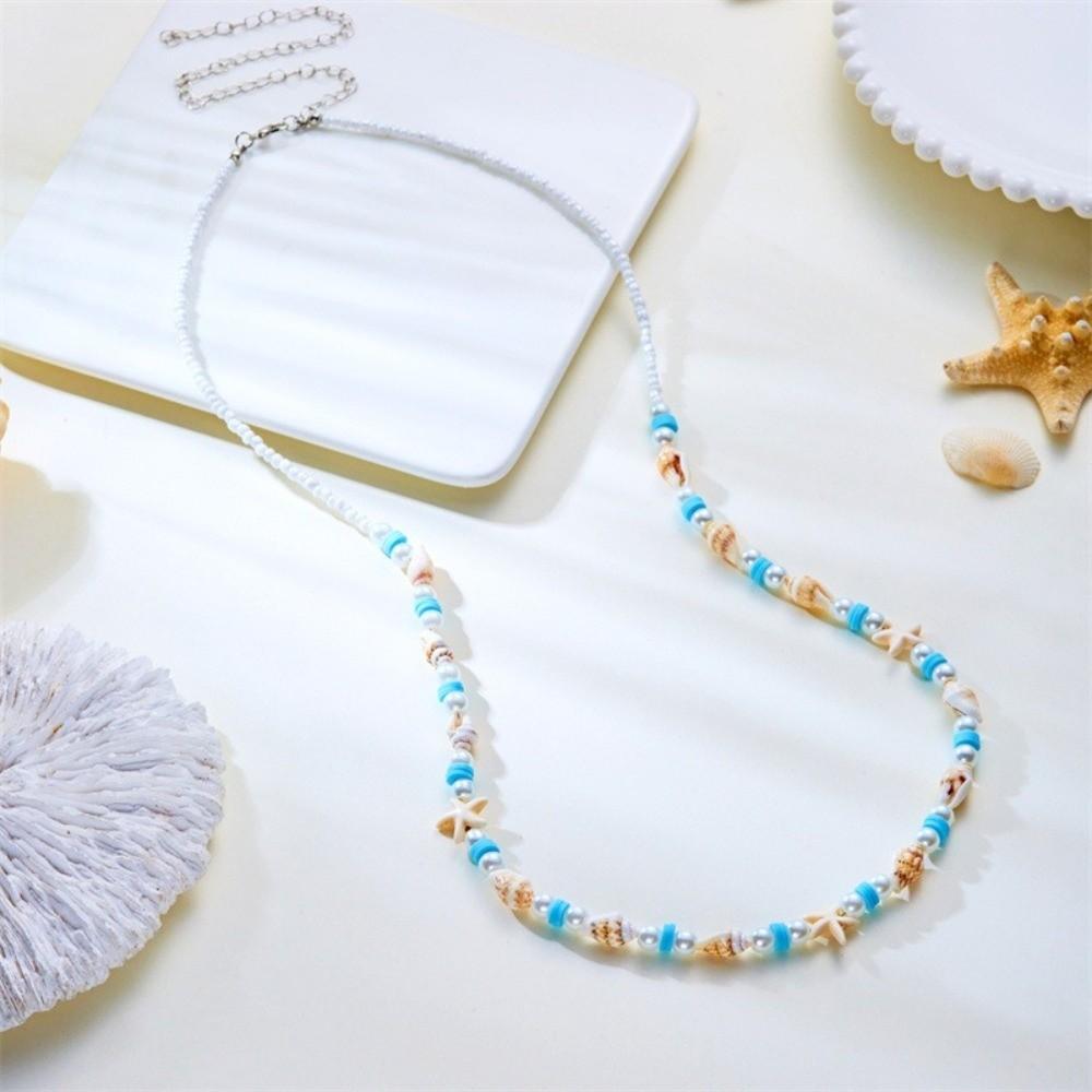 Einfaches Design Taille Bauch Kette Samenperlen Dünner Gürtel Seestern Muschel Kette Seestern Muschel Bohemian Körperkette Party Schmuck
